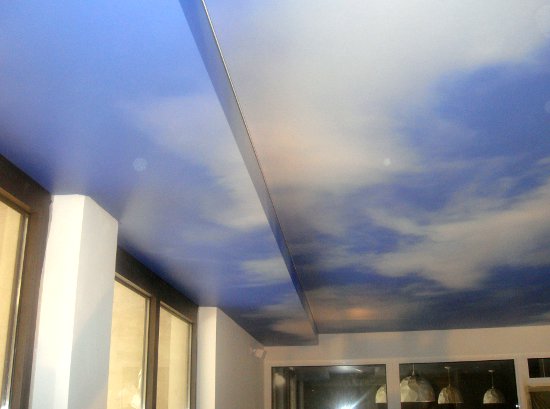 Арт печать на ПВХ натяжном потолке — Небо